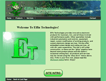 Tablet Screenshot of elfintechnologies.com